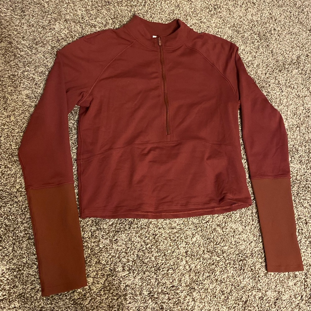 NWOT Lululemon Red Half Zip Sweater